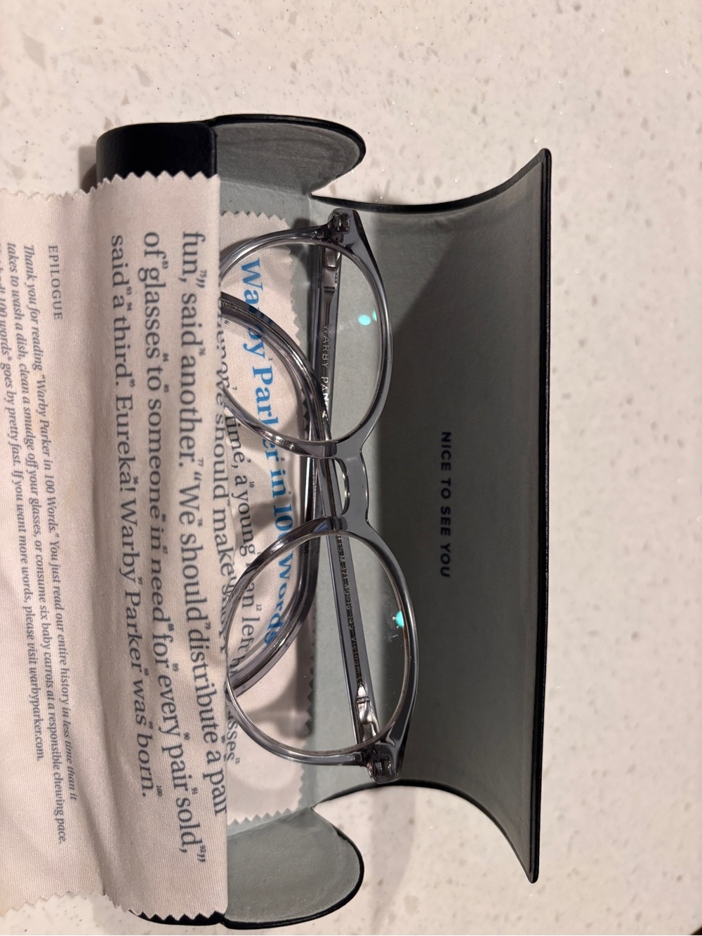Warby Parker Watt in Pacific Crystal